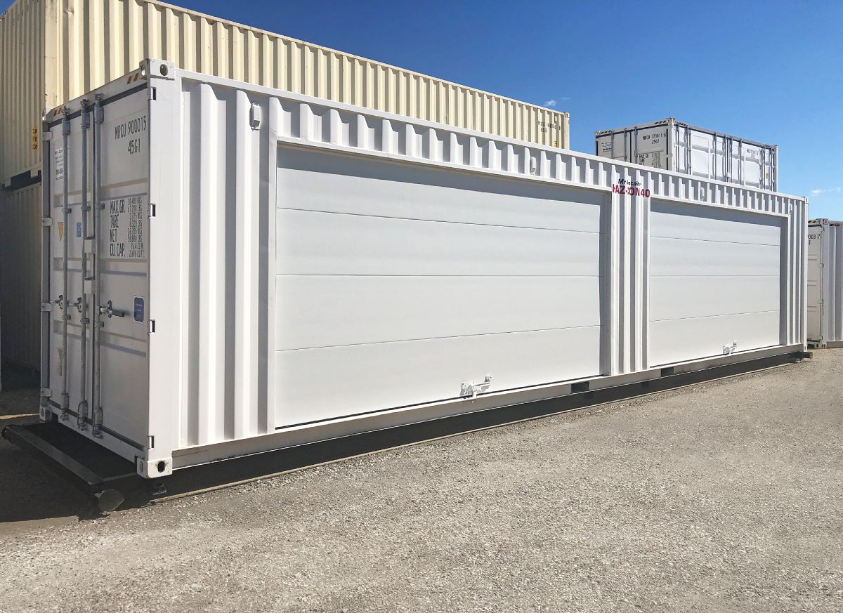 40&rsquo;HC HAZCON Containment unit w/ Overhead doors - Container Consultants Australia