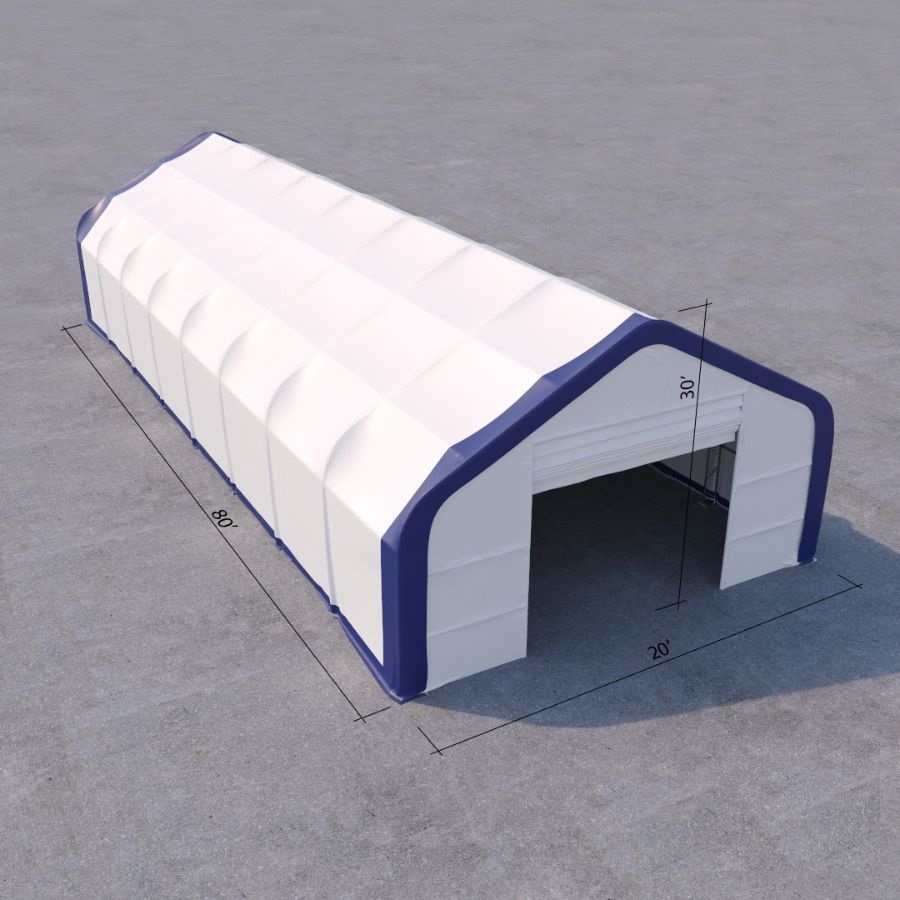 Dual Truss Storage Shelter (30&prime; x 80&prime; x 20&prime;) - Container Consultants Australia