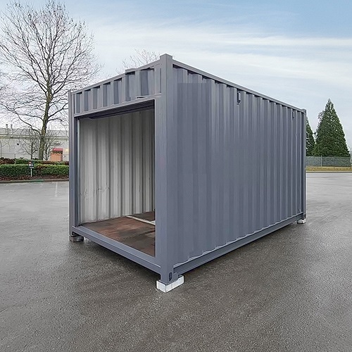 15&prime; &ldquo;Cut Down&rdquo; Used Container + Rollup - Container Consultants Australia