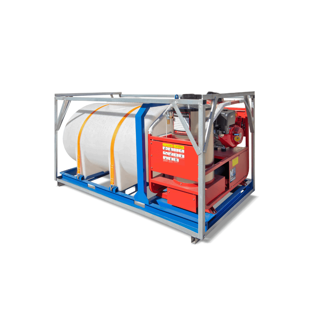 M&B | 4000 PSI Self Contained Hot Water Pressure Washer - Container Consultants Australia