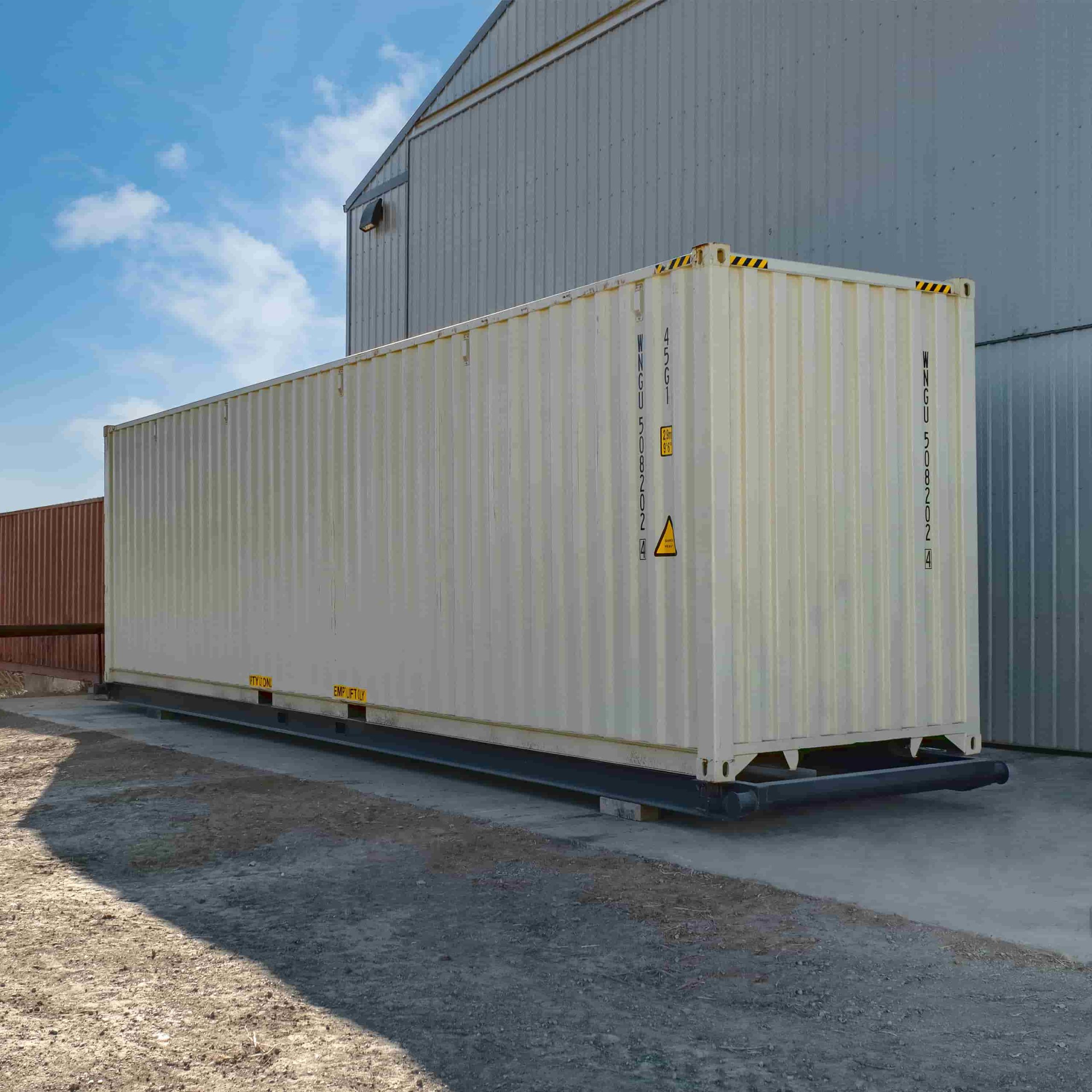 40&rsquo; Container skid w/ twist lock &ldquo;Non Grated&rdquo; - Container Consultants Australia