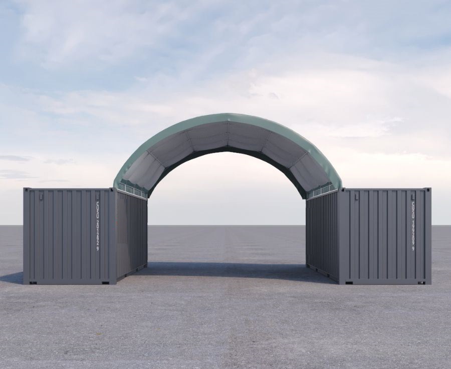 20&rsquo; x 20&rsquo; Fabric Container Shelter - Container Consultants Australia