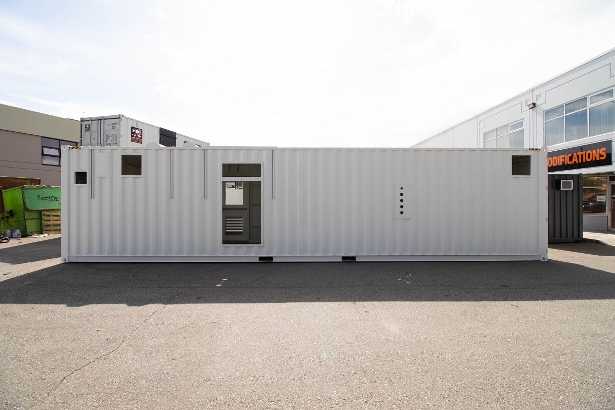40&rsquo; Custom Mechanical Enclosure - Container Consultants Australia